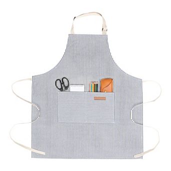 Aprons for Women with Pockets, Kitchen Apron, Adjustable Long Waist Polyester Cooking Apron for Home