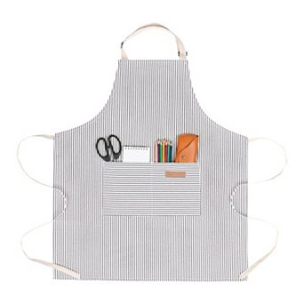 Aprons for Women with Pockets, Kitchen Apron, Adjustable Long Waist Polyester Cooking Apron for Home