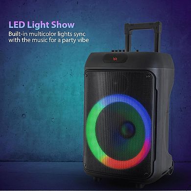 IQ Sound 12-Inch Portable Bluetooth Party Speaker