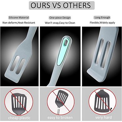 5-Piece Silicone Spatula Set, Heat-Resistant, Nonstick Cooking