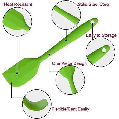 5-Piece Small Silicone Spatula Set, Heat-Resistant, Nonstick Cooking Utensils