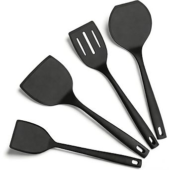 4 pc Silicone Spatula Turner Set, Heat-Resistant, Flexible Nonstick