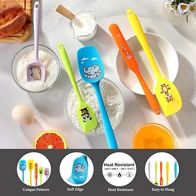 5-Piece Silicone Spatula Set, Heat-Resistant, Food-Grade, Dishwasher Safe