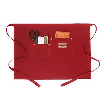 Aprons for Women with Pockets, Water-resistant Kitchen Apron, Long Waist Cooking Apron for Home