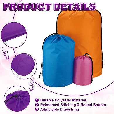 8.7 x 16.9" 2Pcs Stuff Sack, Ditty Bags Storage Sacks Drawstring