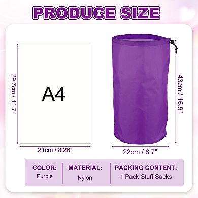 8.7 x 16.9" 2Pcs Stuff Sack, Ditty Bags Storage Sacks Drawstring