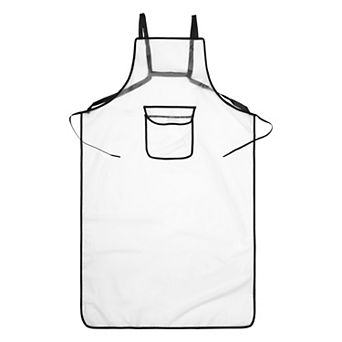 Aprons for Women with Pockets, Waterproof Kitchen Apron Long Waist Cooking TPU Aprons for Home