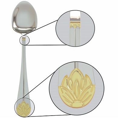 Elegant Silver Finish 30-Piece Family Flatware Set, Service for 6