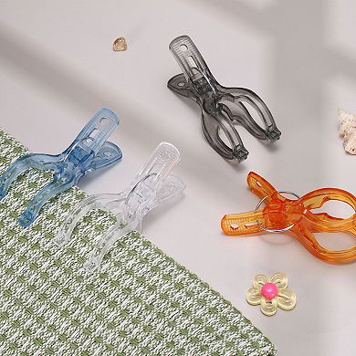 Plastic Clothespins Multi-Purpose Spring Clamp Non-Slip Beach Towel Clip