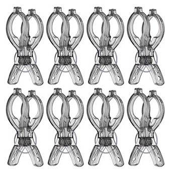 Plastic Clothespins Multi-Purpose Spring Clamp Non-Slip Beach Towel Clip