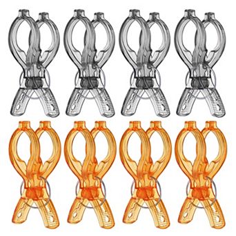 Plastic Clothespins Multi-Purpose Spring Clamp Non-Slip Beach Towel Clip