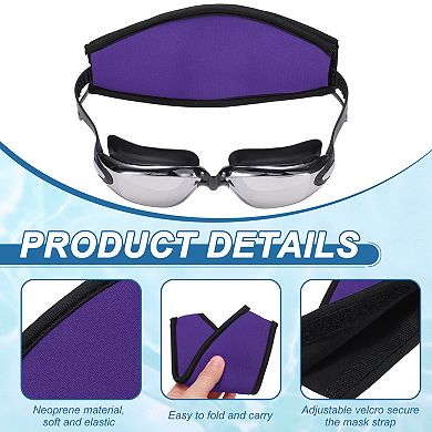 2Pcs Mask Strap Cover Diving Mask Straps Hair Protector Waterproof Swimming
