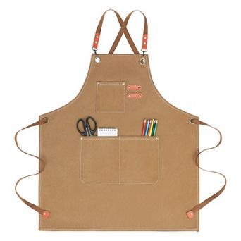 Aprons for Women with Pockets, Kitchen Apron, Adjustable Long Waist Cooking Durable Aprons for Home