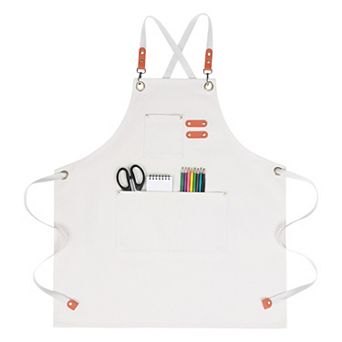 Aprons for Women with Pockets, Kitchen Apron, Adjustable Long Waist Cooking Durable Aprons for Home