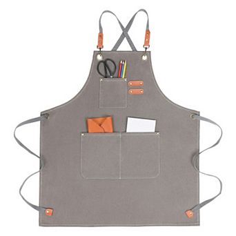 Aprons for Women with Pockets, Kitchen Apron, Adjustable Long Waist Cooking Durable Aprons for Home