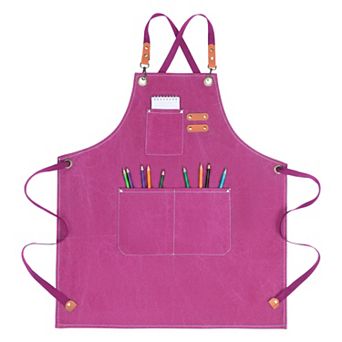 Aprons for Women with Pockets, Kitchen Apron, Adjustable Long Waist Cooking Durable Aprons for Home