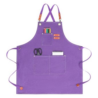 Aprons for Women with Pockets, Kitchen Apron, Adjustable Long Waist Cooking Durable Aprons for Home