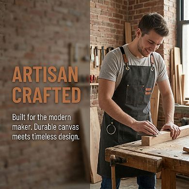 Aprons for Women with Pockets, Kitchen Apron, Adjustable Long Waist Cooking Cotton Aprons for Home