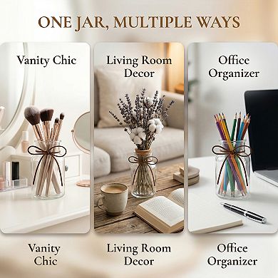 Glass Wishing Bottle with LED Light Lid Airtight Decorative Memory Jar for DIY Notes