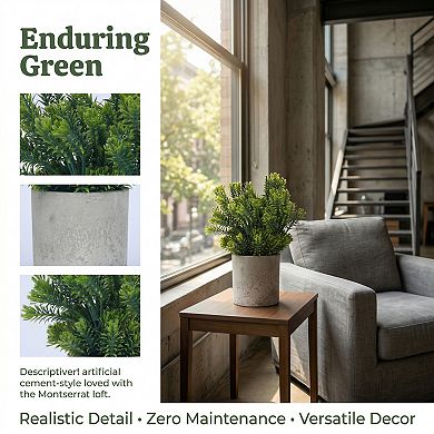 Artificial Eucalyptus Plants in Pots Small Faux Potted Greenery for Bathroom Home Decor