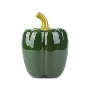 Cute Ceramic Chili Shaped Jar with Lid, 7.8oz Storage Canister