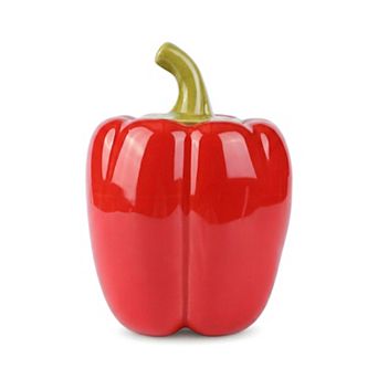 Cute Ceramic Chili Shaped Jar with Lid, 7.8oz Storage Canister