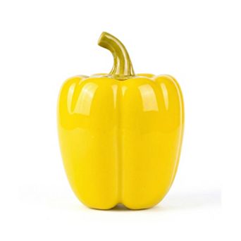 Cute Ceramic Chili Shaped Jar with Lid, 7.8oz Storage Canister