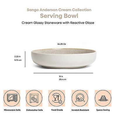 Sango Anderson Stoneware Set of 2 10-Inch Serving Bowls