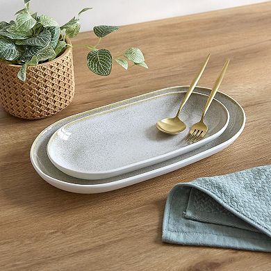 Sango Anderson Stoneware Serving Platters Set of 2