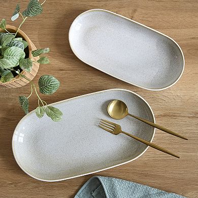 Sango Anderson Stoneware Serving Platters Set of 2
