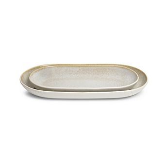 Sango Anderson Stoneware Serving Platters Set of 2