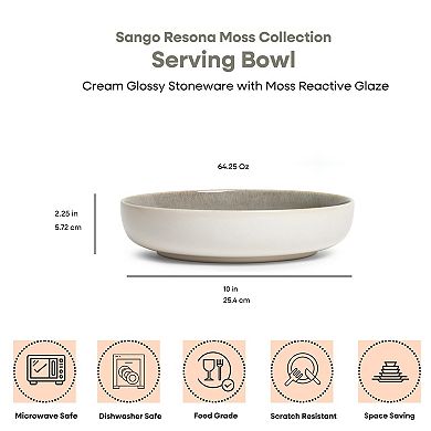 Sango Resona 10-Inch Stoneware Serving Bowls Set of 2
