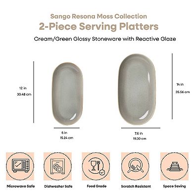 Sango Resona Serving Platters Set of 2