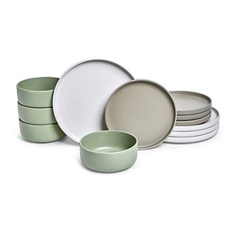 Sango Rollo Alta 12 pc Stoneware Dinnerware Set