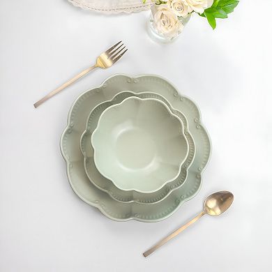 Sango Bethany 12-Piece Scalloped Dinnerware Set