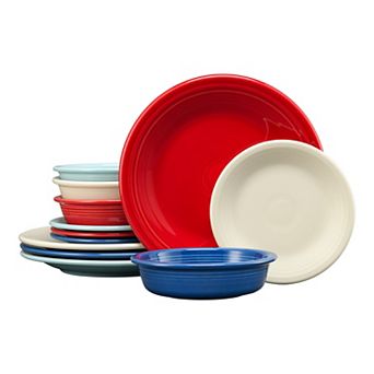Fiesta Classic Rim 12 pc Dinnerware Set
