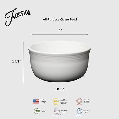 Fiesta 4-Piece All-Purpose 6-Inch Gusto Bowl Set