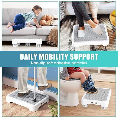 Mobility Step Stool for Adults & Seniors,Anti-Slip Bathroom Step Stool,Portable Stair,Platform Step