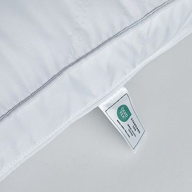 Unikome Diamond Quilted Goose Feather Gusset Pillow Set of 2