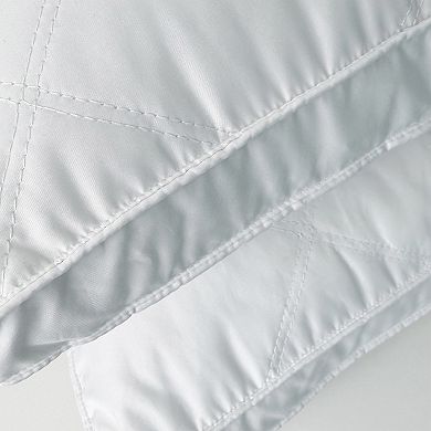 Unikome Diamond Quilted Goose Feather Gusset Pillow Set of 2