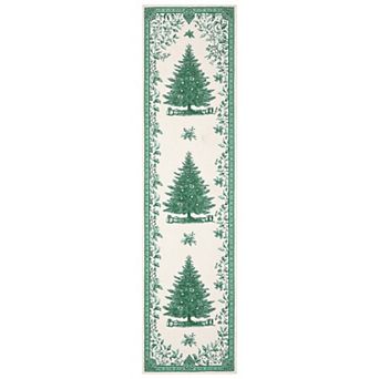 Seoria Machine Washable Christmas Rug, Non-Slip Soft Tree Print Carpet for Living Room Holiday Decor