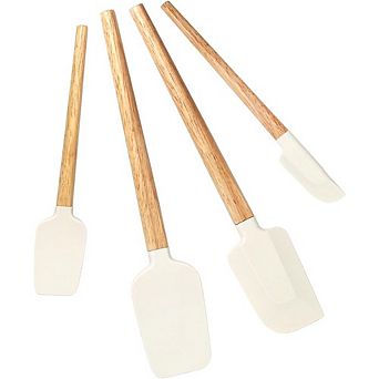 4 pc Silicone Spatula Set, Heat-Resistant, Nonstick Cooking & Baking Utensils