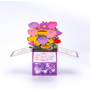 3D Floral Mother’s Day Greeting Card, Handmade Design with Envelope Gift Card