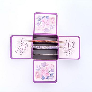 3D Floral Mother’s Day Greeting Card, Handmade Design with Envelope Gift Card