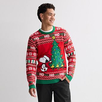 Men's Peanuts' Snoopy Christmas Tree Sweater