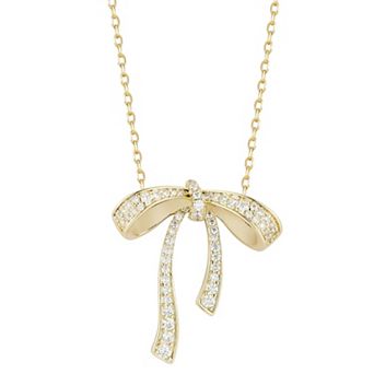 Everyday by Sunkissed Pave Draped Bow Pendant Necklace