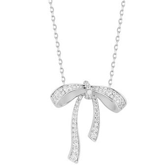 Everyday by Sunkissed Pave Draped Bow Pendant Necklace