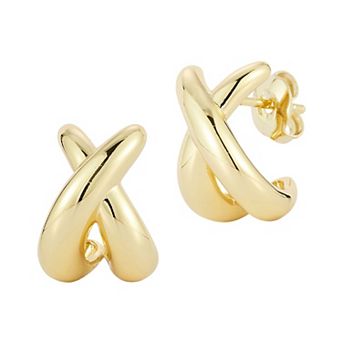 Everyday by Sunkissed Crossover J Stud Earrings