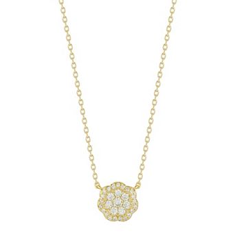 Everyday by Sunkissed Cubic Zirconia Flower Pendant Necklace
