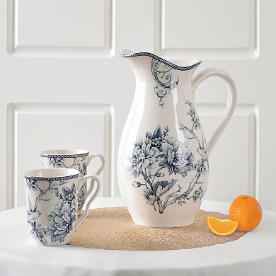 222 Fifth Adelaide Floral Serving Pitcher